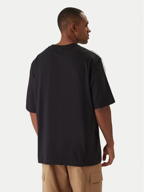adidas adidas T-Shirt adicolor 3-Stripes KD4095 Μαύρο Oversize