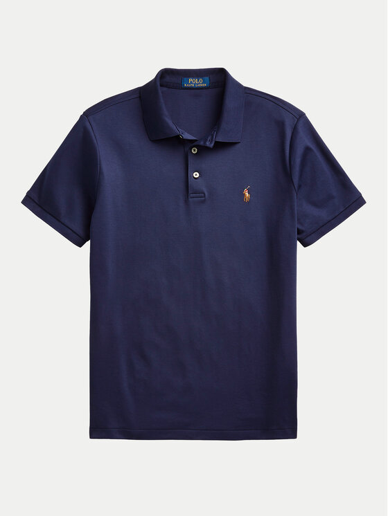 Polo Ralph Lauren Polo Ralph Lauren Поло 710713130006 Cиній Custom Slim Fit