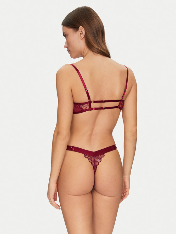Hunkemöller Hunkemöller Bodi Scarlett 301036 Tamnocrvena
