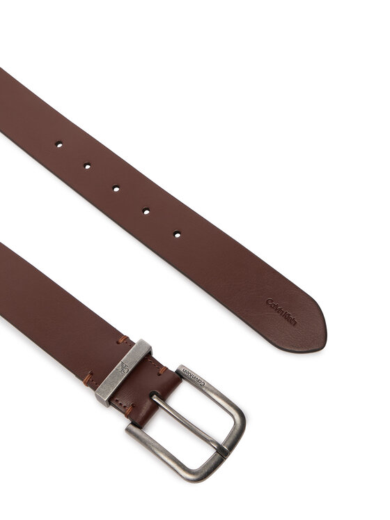 Calvin Klein Diržas Calvin Klein Seasonal Logo Tumbled 35Mm Fixed LV04D7128G Ruda