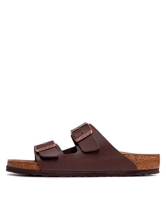 Birkenstock Klapki Birkenstock Arizona Birko-Flor 0051701 Brązowy