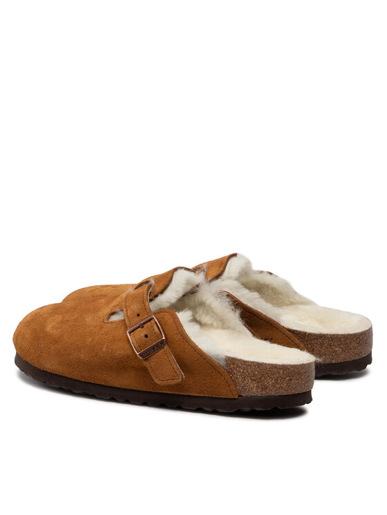 Birkenstock Шльопанці Birkenstock Boston Vl/Sheraling 1001141 Коричневий