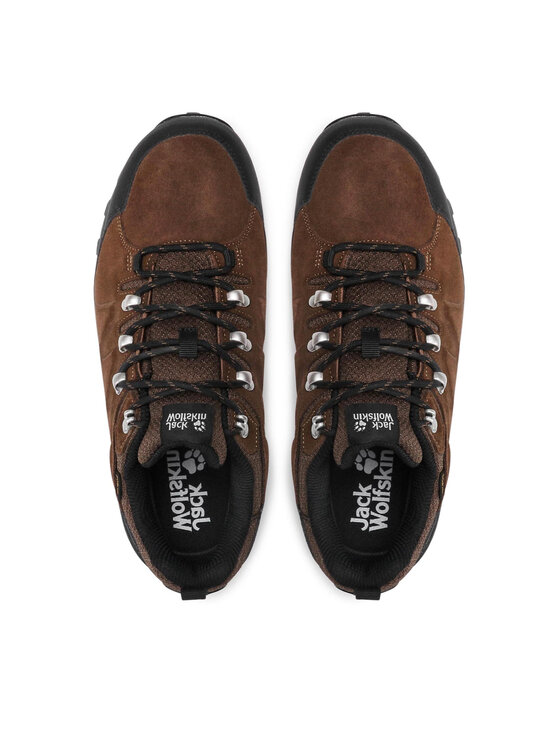Jack Wolfskin Трекінгові черевики Jack Wolfskin Refugio Texapore Low M 4049851 Коричневий