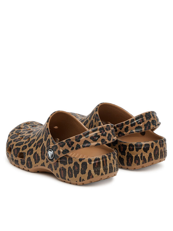 Crocs Παντόφλες Crocs Classic Animal Clog 211881 Καφέ