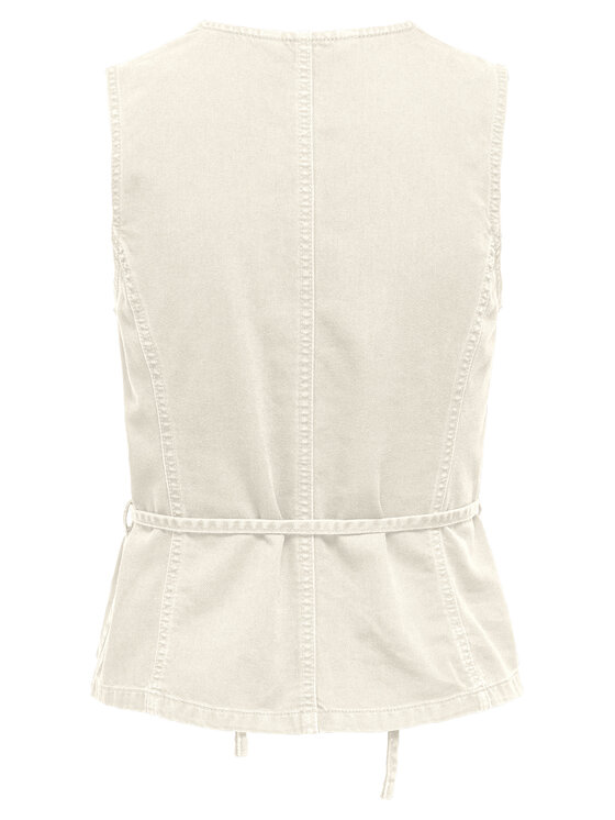 ONLY ONLY Top Silla 15374051 Crema Regular Fit