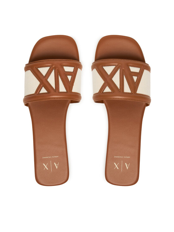 Armani Exchange Шльопанці Armani Exchange XW002568 AF22752 MZ767 Коричневий