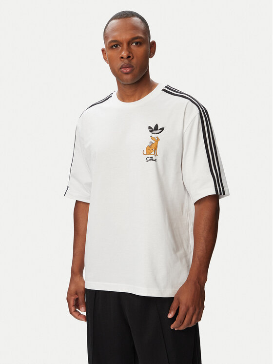 adidas adidas Camiseta Little Santas Helper Graphic LG5060 Blanco Regular Fit