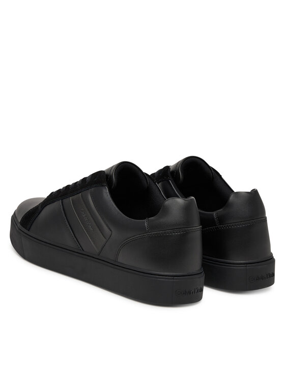 Calvin Klein Superge Calvin Klein Classic Cupsole Laceup Tape Lth2 YM0YM01448 Črna