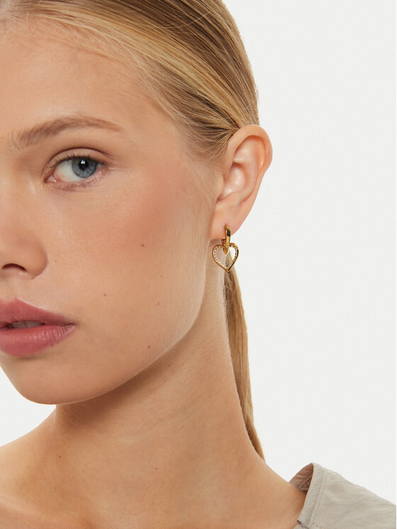 Guess Náušnice Guess JUBE04 617JW Zlatá