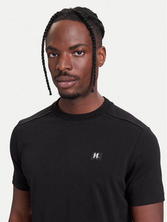 KARL LAGERFELD KARL LAGERFELD Camiseta 755044 564235 Negro Regular Fit