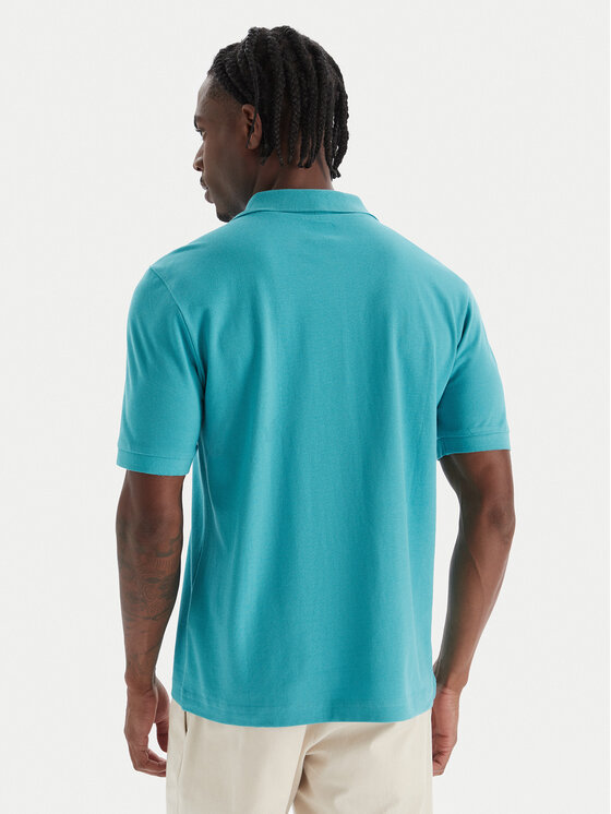 Kappa Kappa Polo Logo Sharas Mss 302B3D0 Turquesa Regular Fit