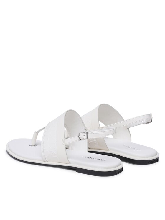 Calvin Klein Sandali Calvin Klein Almond Tp Sandal HW0HW01536 Écru