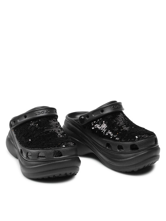 Crocs Шльопанці Crocs Classic Bae Sequin Clogw 207317 Чорний