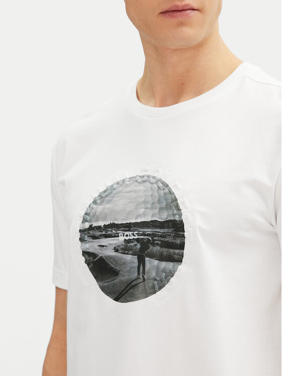BOSS BOSS Футболка Graphic Heritage 50537847 Білий Regular Fit