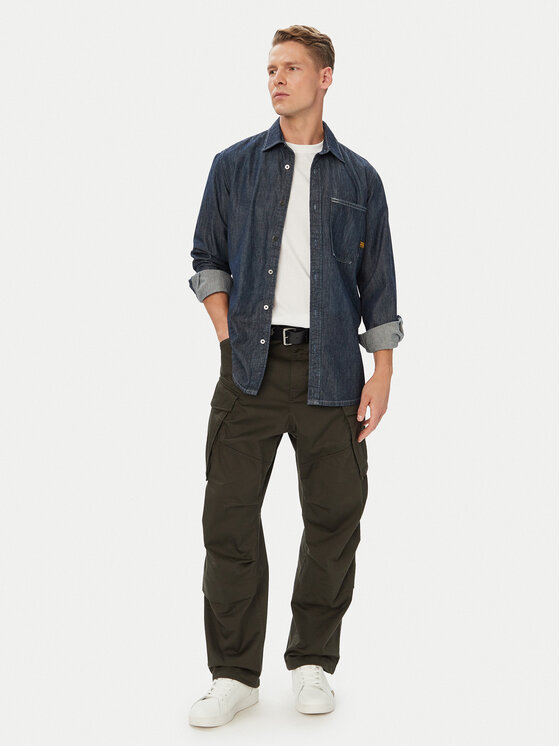 G-STAR G-Star Raw Παντελόνι Cargo Rovic 3D D30010 5126 Σκούρο γκρι Relaxed Fit