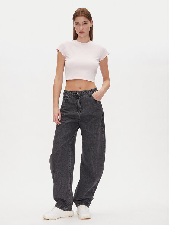 HUGO HUGO Футболка Dome_B 50537247 Світло-рожевий Cropped Fit