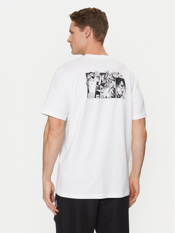 adidas adidas Футболка Messi Icon Graphic JJ1414 Білий Regular Fit