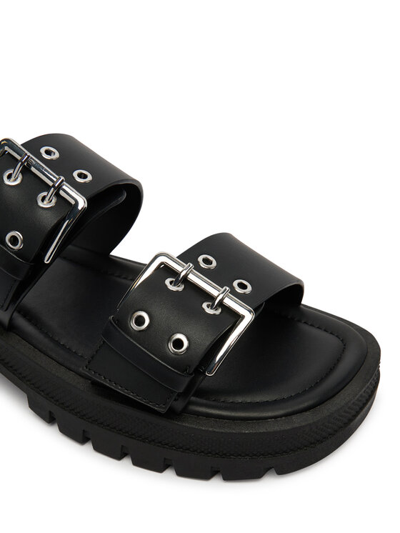 Tommy Jeans Iešļūcenes Tommy Jeans Tjw Buckle Straps Sandal EN0EN02966 Melns