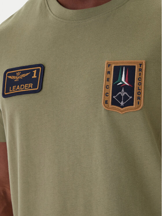 Aeronautica Militare Aeronautica Militare Camiseta 261TS2544UJ00592 Verde Regular Fit