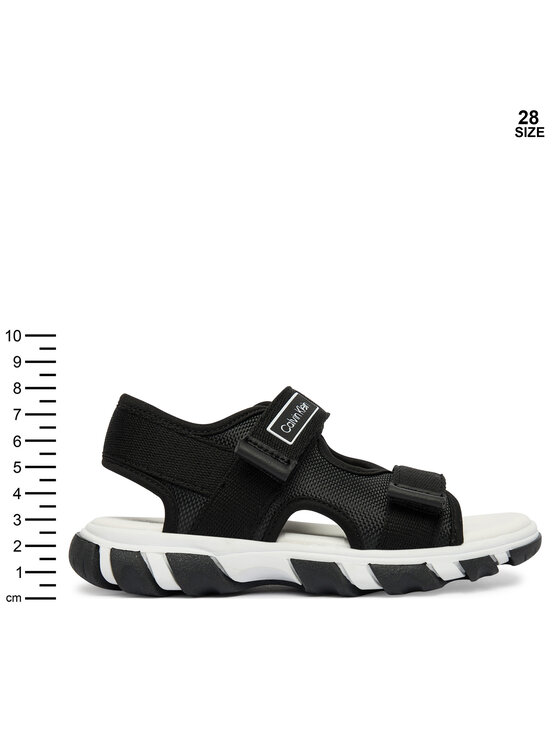 Calvin Klein Sandali Calvin Klein Velcro Sandal V1B2-83321-1564 Črna