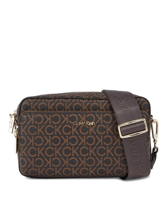 Calvin Klein Дамска чанта Calvin Klein Ck Must Camera Bag W/Pckt-Mono K60K611284 Кафяв