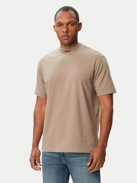 BOSS BOSS Футболка Tee Collar 50562120 Бежевий Relaxed Fit