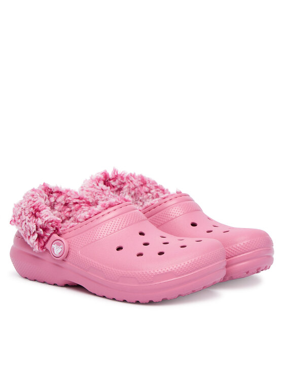 Crocs Шльопанці Crocs Classic Fleece Lined Clog K 212856 Рожевий