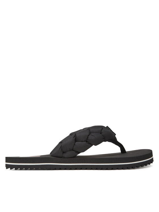 Tommy Jeans Джапанки Tommy Jeans Braided Thong Beach Sandal EN0EN02877 Черен