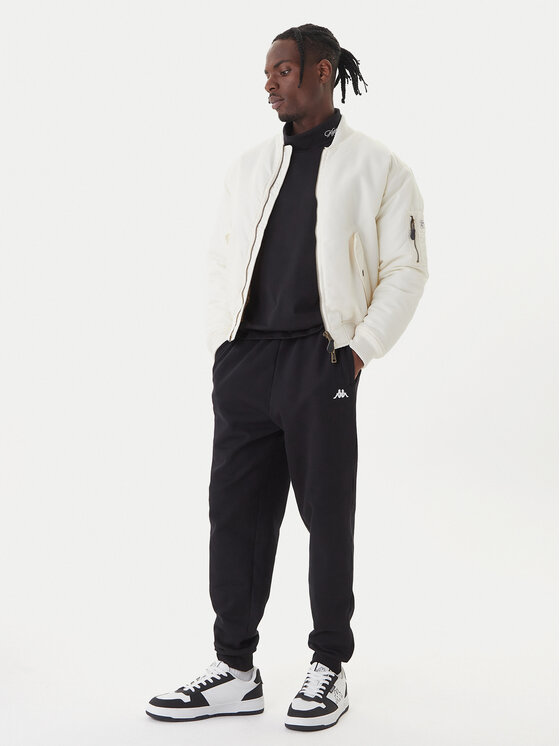 Kappa Kappa Pantalones de chándal 351Y41W 005 Negro Regular Fit
