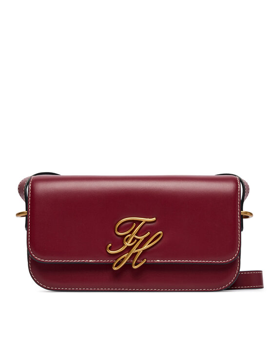 Tommy Hilfiger Táska Tommy Hilfiger Th Script Flap Crossover AW0AW18399 Bordó