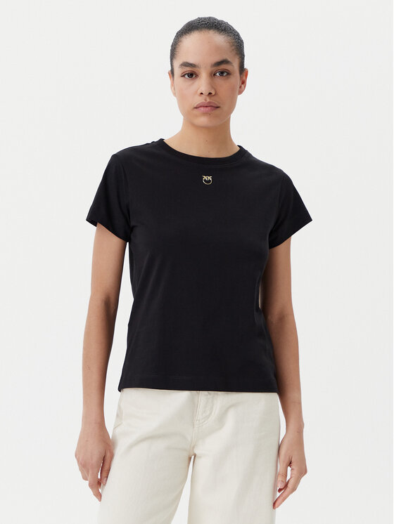 PINKO PINKO Футболка 100373 A2OG Чорний Regular Fit
