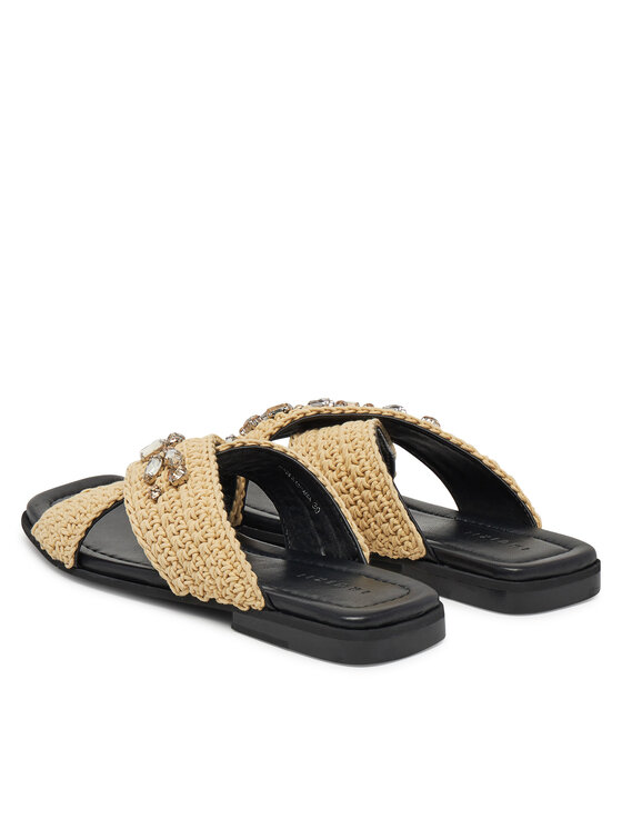 Inuikii Шльопанці Inuikii Woven Strap Stones 70104-367 705 Бежевий