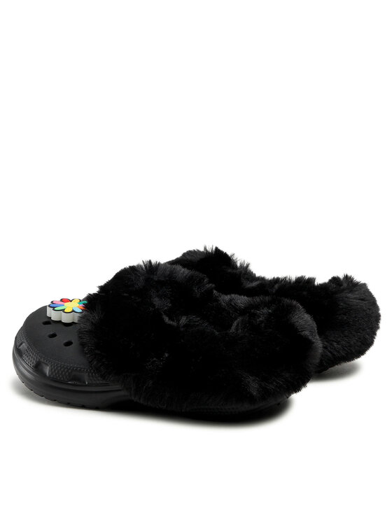 Crocs Šľapky Crocs Classic Mammoth Charm Clog 207409 Čierna