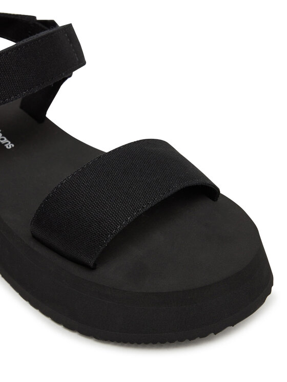 Calvin Klein Jeans Sandały Calvin Klein Jeans Sandal Velcro Webbing Mg YW0YW01693 Czarny