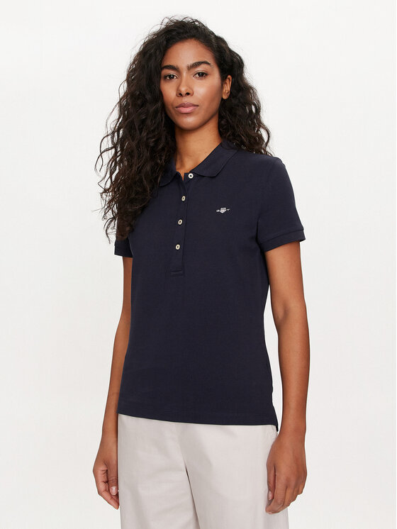Gant Gant Polo Shield 4200870 Blu scuro Slim Fit