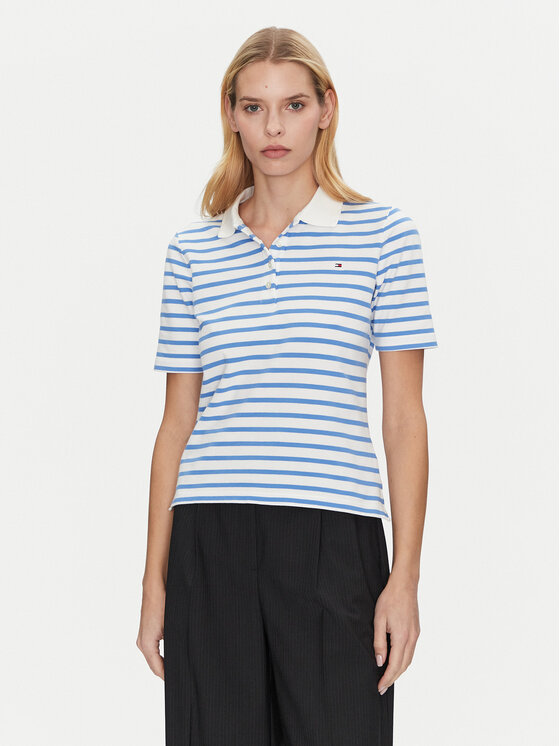 Tommy Hilfiger Tommy Hilfiger Polo 1985 WW0WW43224 Celeste Regular Fit