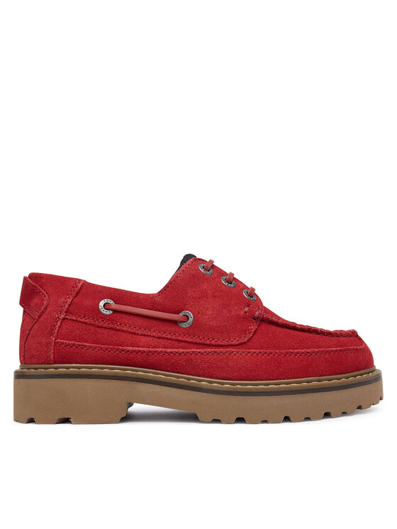 Tommy Jeans Félcipő Tommy Jeans Tjw Archive '01 Low Boat Shoe EN0EN03157 Piros