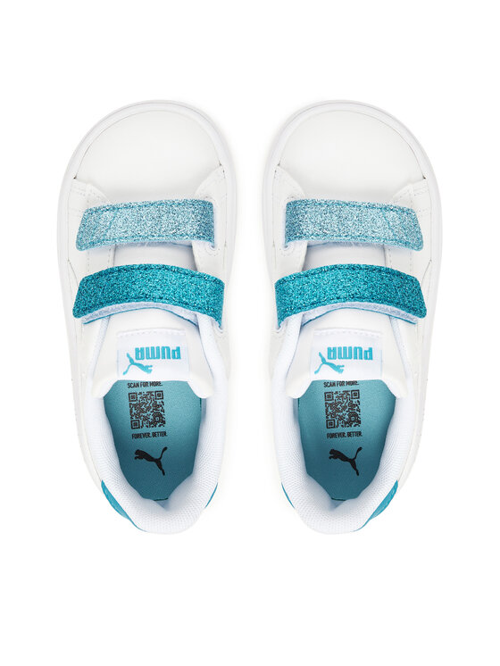 Puma Снікерcи Puma Smash 3.0 L Glitter Velcro V Inf 395610 08 Білий