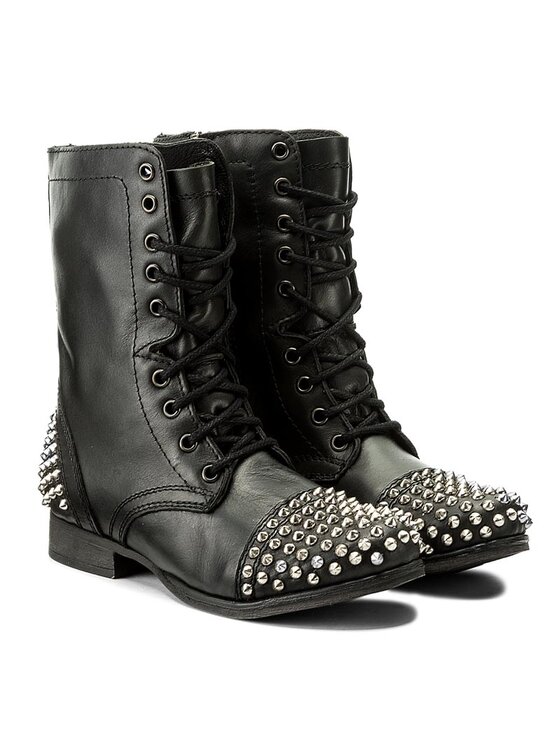Steve Madden Μποτάκια Steve Madden Tarney Biker Boot 91000681-10001-01001 Μαύρο