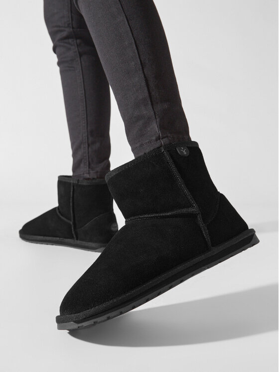 EMU Australia Snehule EMU Australia Wallaby Mini Teens T10103 Čierna