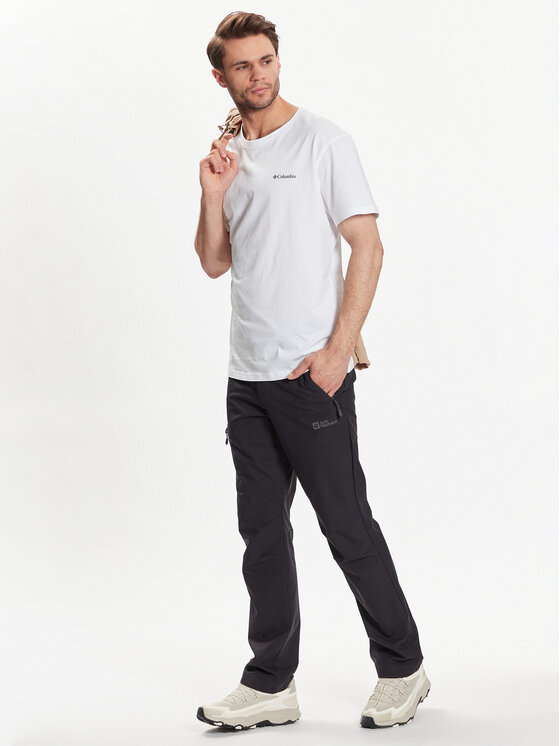 Columbia Columbia Póló Basic Logo 1680053 Fehér Regular Fit