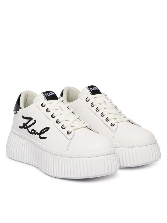 KARL LAGERFELD Sneakers KARL LAGERFELD Kreeper Lo KL42372C Alb