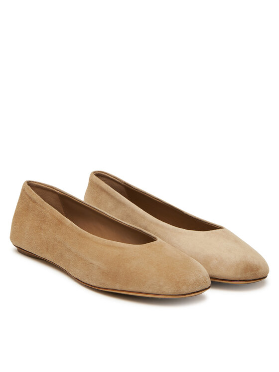 Weekend Max Mara Балетки Weekend Max Mara Todisuede 2525526074600 Бежевий