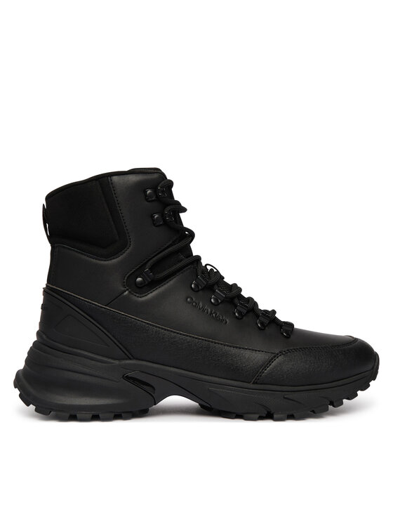 Calvin Klein Scarponcini Calvin Klein Hike Runner Mid Laceup Lth HM0HM02323 Nero