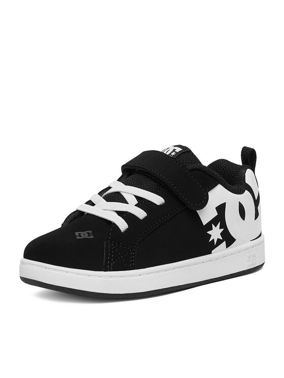 DC Shoes Снікерcи DC Shoes EO-COURT GRAFFIK ELASTIC TODDLER DC02547002 Чорний