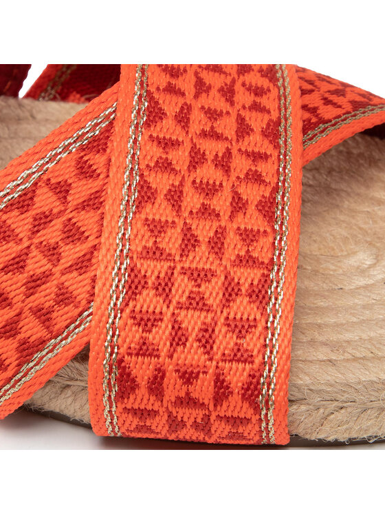 Tommy Hilfiger Εσπαντρίγιες Tommy Hilfiger Webbing Flat Espadrille FW0FW06307 Πορτοκαλί