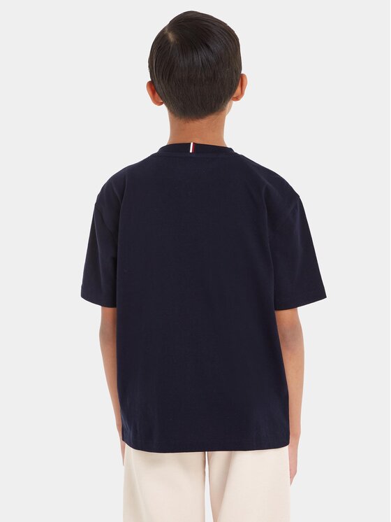 Tommy Hilfiger Tommy Hilfiger T-shirt KB0KB08575 S Tamnoplava Regular Fit