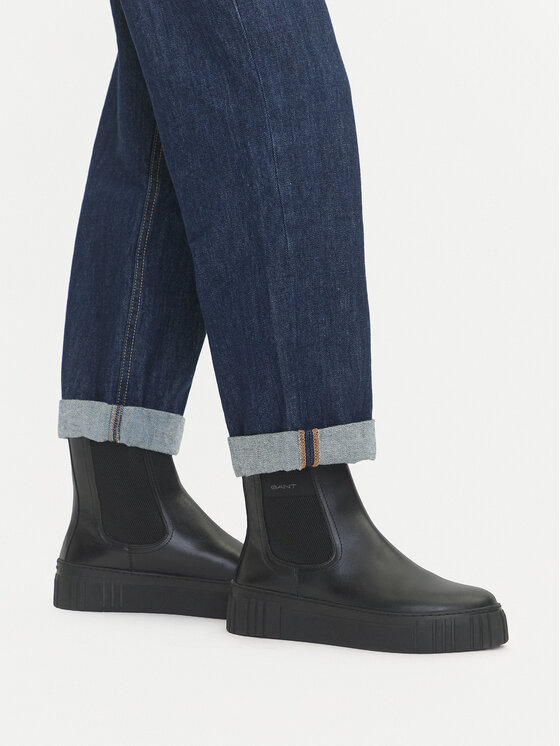 Gant Kotníková obuv s elastickým prvkem Gant 29551787 Černá