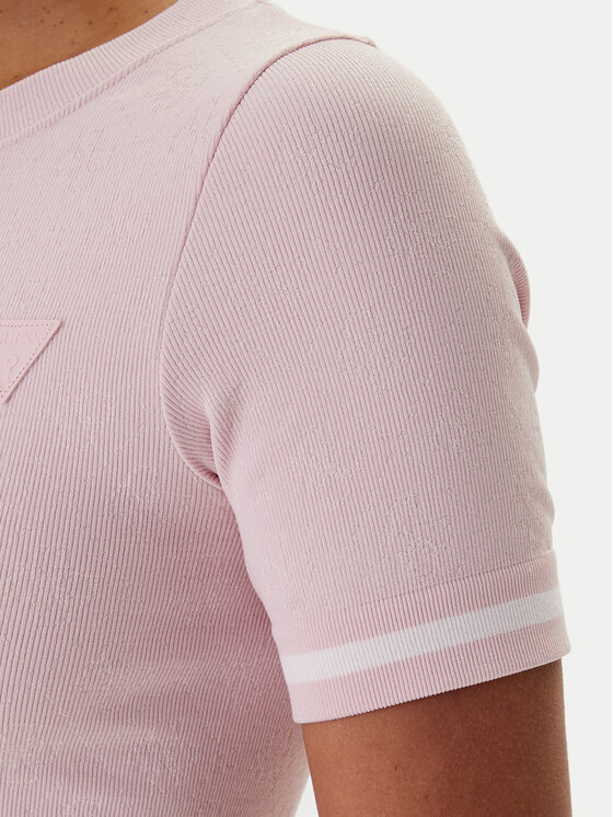 Guess Guess Camiseta V6RP02 Z4692 Rosa Slim Fit