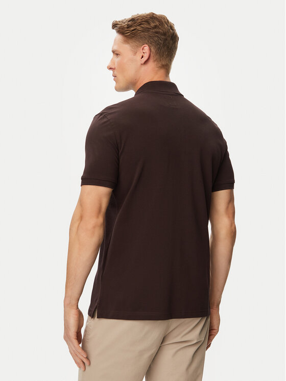 Beverly Hills Polo Club Beverly Hills Polo Club Поло P-SS26M-P4501247 Темно-коричневий Regular Fit